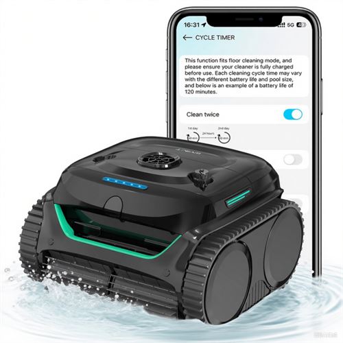 C2 Robot nettoyeur de piscine, Gris - Neuf