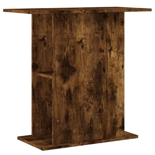 vidaXL Support d'aquarium chêne fumé 36x75x72,5 cm bois d'ingénierie