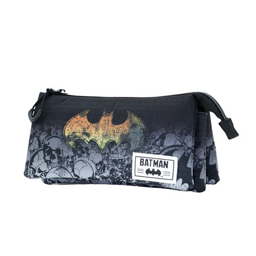 Trousse Triple Hs - Dc Comics Batman Skulls - Noir - Taille Unique