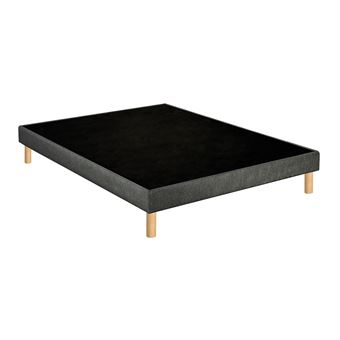 Sommier déco tapissier Unic gris - Merinos 80x200 - 1