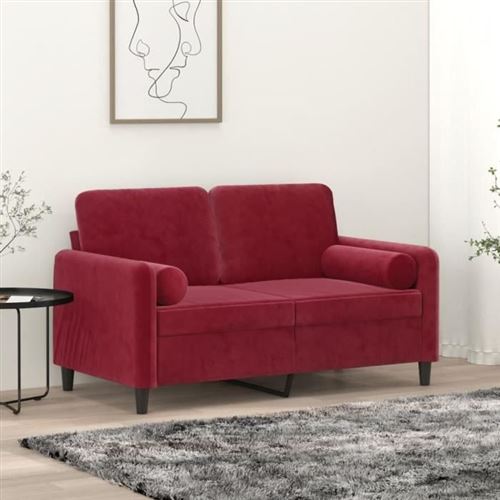 Vidaxl Rouge Coussins Décoratifs Bordeaux - Image 3