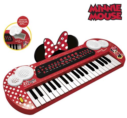 Minnie clavier avec connection et sortie audio mp4