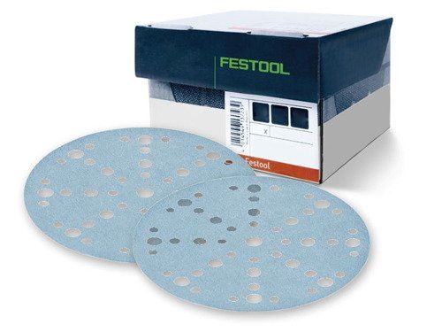 Lot de 10 abrasifs stickfix Ø150mm pour enduits, apprêts, peintures à faible teneur en COV STF D150/48 P320 GR/10 FESTOOL 575159
