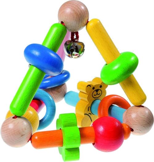 Walter pyramide de jouets à saisir en bois 13 cm multicolore