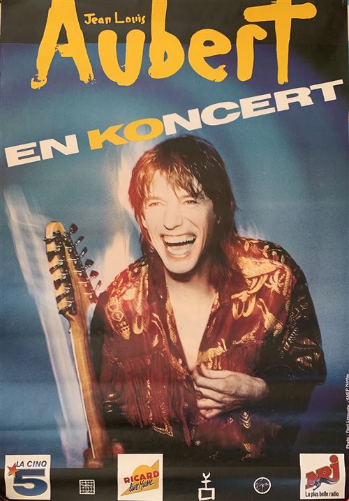 Jean-Louis AUBERT - En KOncert 1987 - 80x120cm - Affiche