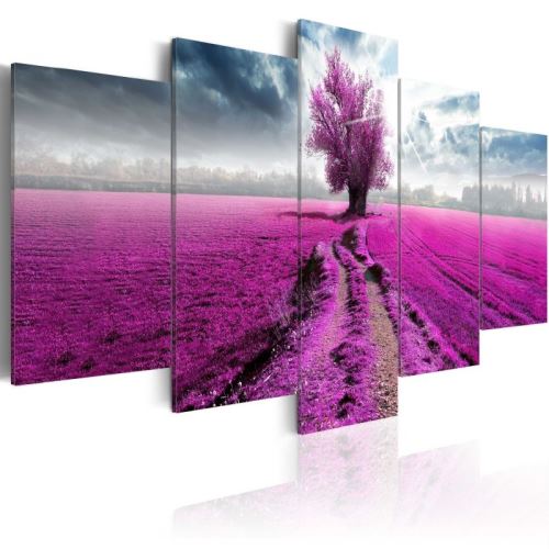 Tableau - Purple Land .Taille : 200x100