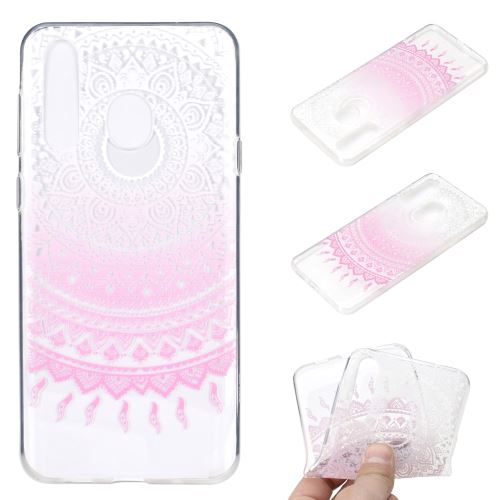 Coque en TPU impression de motifs clairs souple mandala rose pour votre Samsung Galaxy M40