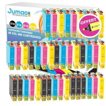 40 cartouches d'encre Jumao 18XL compatibles pour Epson ...
