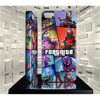 Coque IPhone Fortnite - Protection Rigide Skin Nomade Fusion Visage - Modèles 4 à X