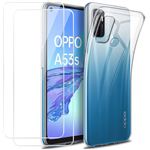 Protecteur D'écran AtFoliX FX-Hybrid-Glass Pour Oppo A53s - Dureté 9H, Anti-choc, Facile à Poser, Neuf