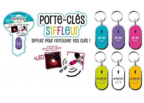 AC DECO Porte Cles Siffleur Led Ne Perdez Plus Vos Clefs 