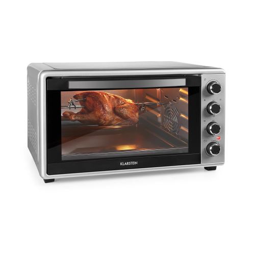 Klarstein Masterchef 60 Mini four- 2000W - Température réglable de 100 à 230 °C - Minuterie - Argent
