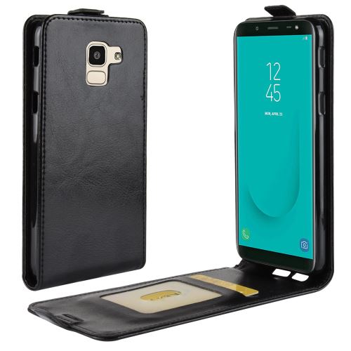 Housse étui intégré en cuir avec plusieurs poches pour Samsung Galaxy J4 Plus / J4 Prime - Noir -3985