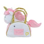 KREKCO Licorne en Peluche Mignonne Douce avec Ailes Arc-en-Ciel - Jouet