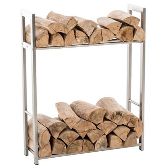 Panier à Bois Ancien En Acier Noir – Porte-bûches 64x57 Cm, Déco Cheminée