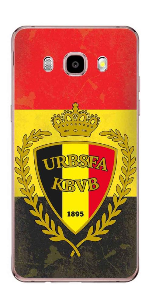 Coque TPU gel souple Samsung Galaxy J5 (2016) design Foot Belgique fond drapeau