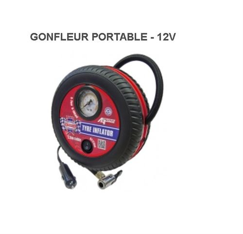 Compresseur Gonfleur portable 7 Bar / 100 PSI + embouts 12V Faithfull -  Compresseur d'air - Achat & prix