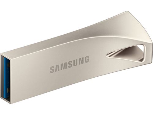Stockage Disque dur Samsung Bar Plus Champagne Silver 256 Go - Clé USB 3.0 étanche