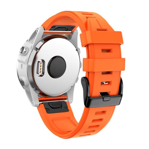 Bracelet de montre Compatible avec Garmin Fenix5S /Fenix5S plus 20mm, Gel de silice - Orange