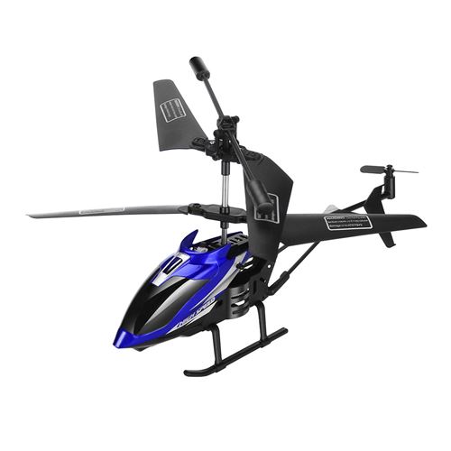 Drone Hélicoptère Gyro 2CH avec maintien d altitude télécommandé-Bleu