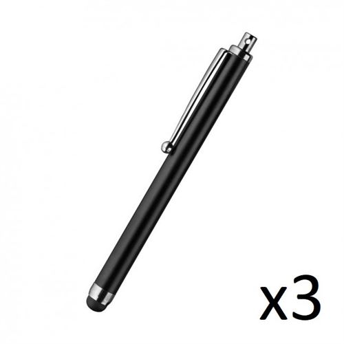 Grand Stylet x3 pour OnePlus 2 Smartphone Tablette Ecrire Universel Lot de 3 (VIOLET)
