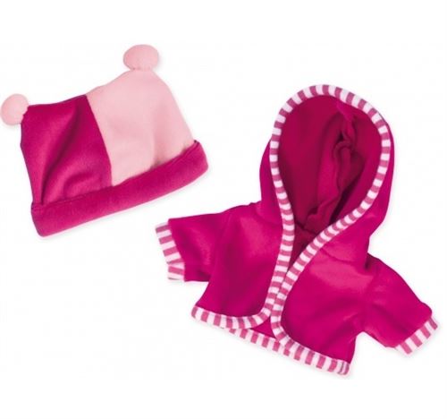 Bayer veste avec capuche poupée 30 cm rose
