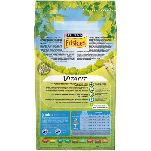 FRISKIES Croquettes Vitafit Junior Au poulet avec du lait et des legumes ajoutes Pour chiot 4 kg Nourriture pour chien Achat prix fnac