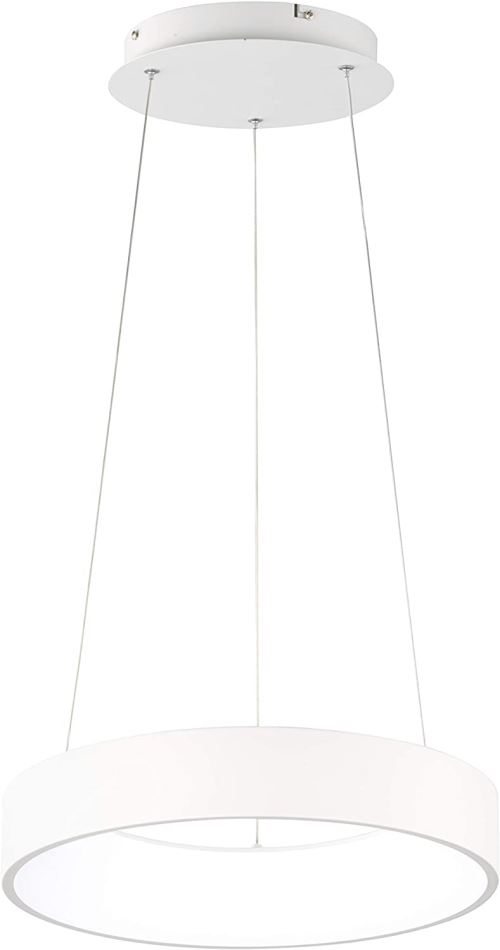 WOFI 6417.01.06.9000 Lampe suspendue, Plastique, 25 W, Caméra, Blanc [Classe énergétique A]