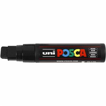 Marqueur Posca PC17K Pointe Extra-Large Biseautée Noir