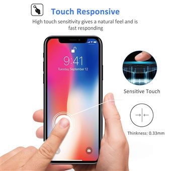 Apple Iphone Xr Vitre Protection D'ecran En Verre Trempé Incassable  Protection Integrale Full 3d Tempered Glass Full Glue - [x1-noir]