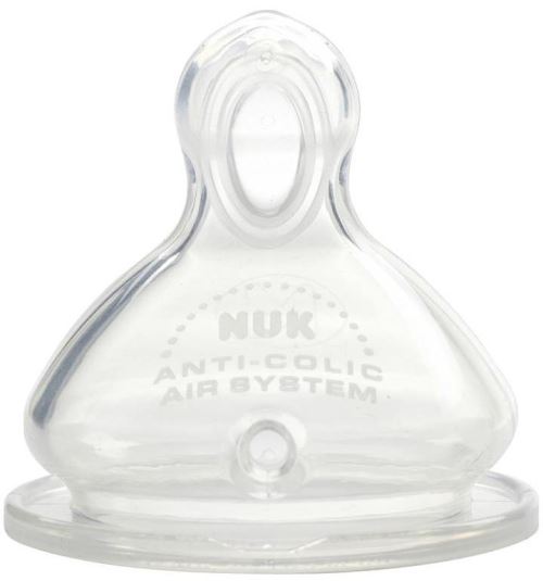 NUK Tetines en Silicone - Lot de 2 - 0-6m - Moyen trou