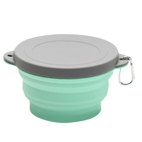 Pliant en silicone portable en plein air de pique-nique Bowl Bowl Creative Voyage Bowl_Kiliaadk1405