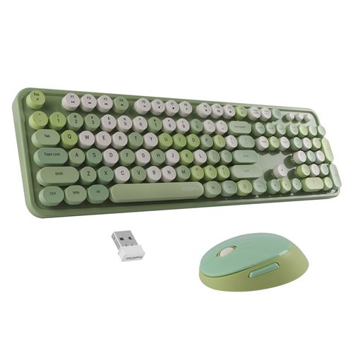 Non Communiqué Vert Clavier Et Souris Sans Fil