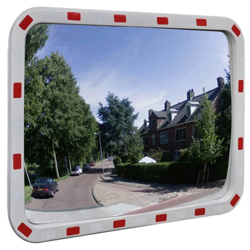 VIDAXL - Miroir de circulation rectangulaire avec réflecteurs - 60 x 80 cm - Image 2