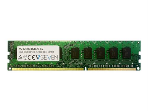 V7 V7128004GBDE-LV V7 4GB DDR3 PC3L_12800 _ 1600MHZ ECC DIMM Module de mémoire _ V7128004GBDE-LV