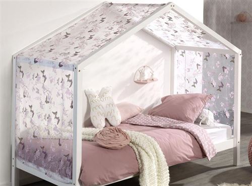 Vipack Tente textile Papillon pour lit cabane Dallas