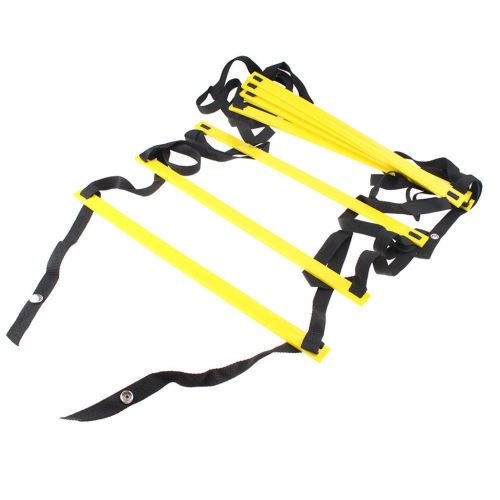 Football Durable Agilité Échelle Vitesse Football Fitness Pieds Formation Jaune QLYD012