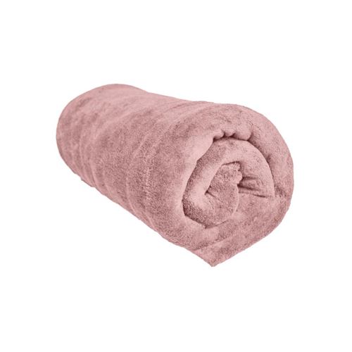 Plaid MICROFIBRE polaire 110x160 cm vieux rose, par Soleil d'Ocre