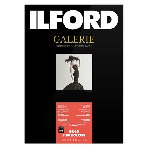 papier GALERIE Prestige Gold Fibre Gloss 21x29,7cm (A4) 25 feuilles