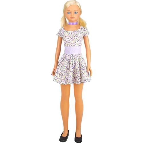 VICAM Poupée Géante Maria - Robe violet