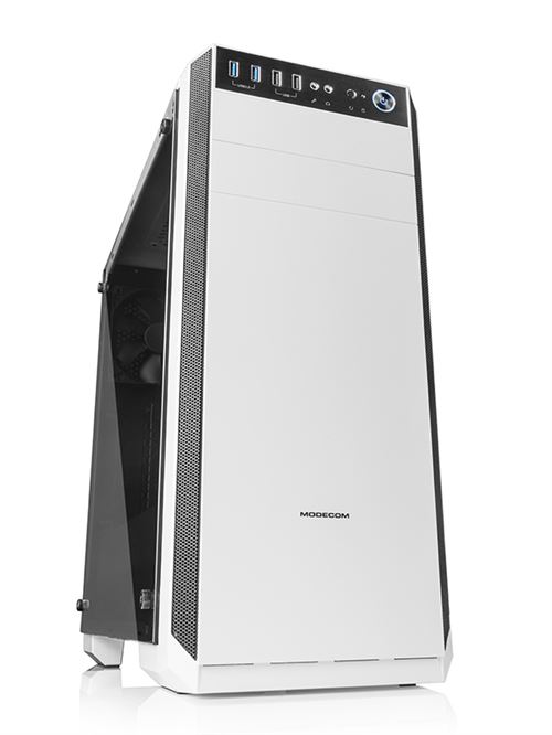 Boitier Modecom Oberon Pro Glass Blanc