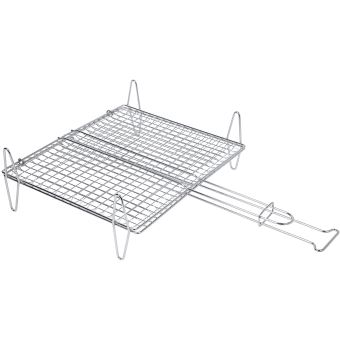 Sauvic 02590 Grille à Poisson Double Acier 30 x 35 cm - 1