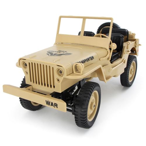 2.4G 1:10 JJRC Q65 Transporter-6 4WD Off-Road Military Remote Jaune