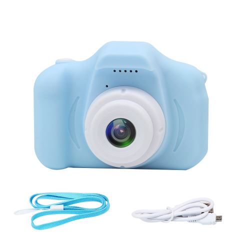 Mini appareil photo numérique X2 pour enfants Caméscopes multifonctions pour enregistrement de photos pour enfants-Bleu