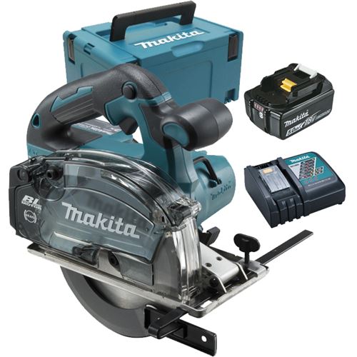 Makita - Scie circulaire à métaux 18V lxt ø 150 mm (2x5.0 Ah) en makpac DCS553RTJ