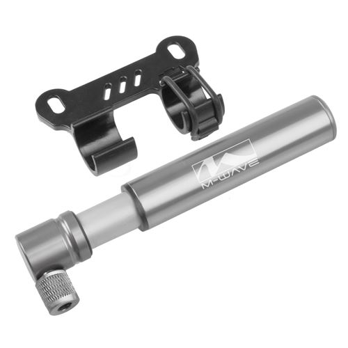 M-Wave mini pompe Air Midget avec support 12 cm argent