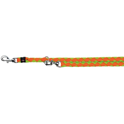 Trixie Cavo - Laisse pour chien ajustable (S/M) (Orange néon/Vert néon) - UTTX198