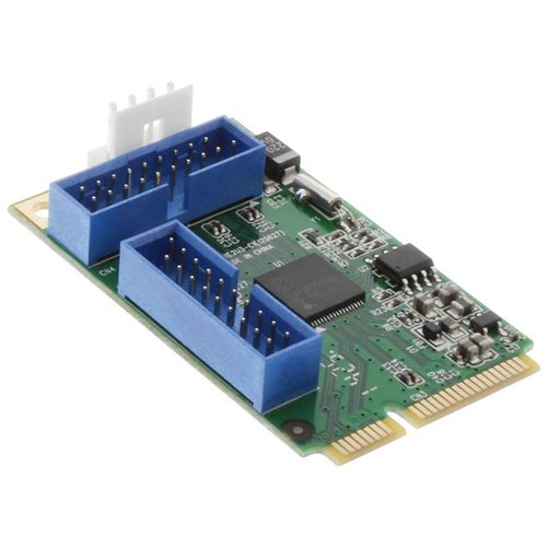 InLine® Mini PCIe Card 4x Carte d'interface USB 3.0