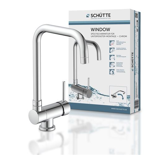 SCHÜTTE Mitigeur d'évier WINDOW Chrome