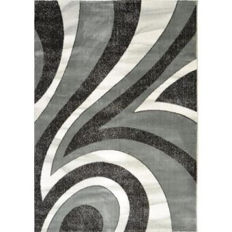 Bahia Tapis De Salon 120x170 Cm Gris Noir Et Blanc Achat